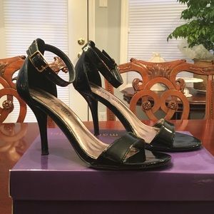 Madden Girl Black Strappy Heels